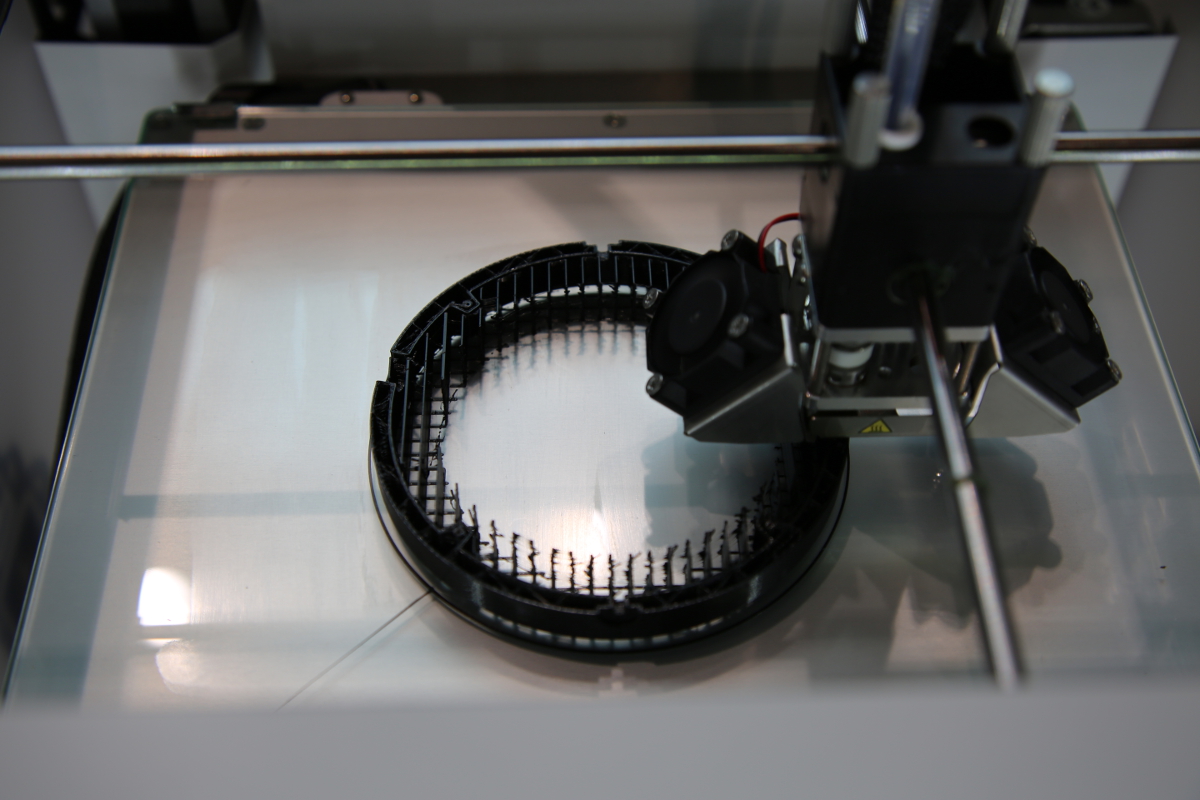 Eine Nahaufnahme des 3D-Drucker